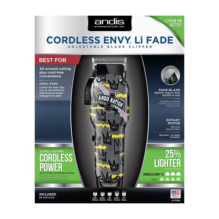 ANDIS Cordless US PRO Li Clipper Andis Nation Fade Edition