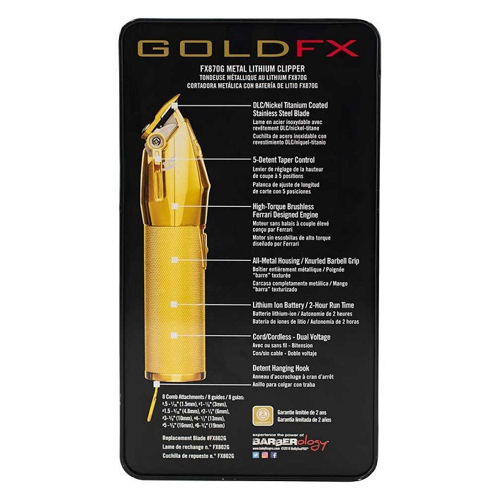 BABYLISS PRO GoldFX Lithium Clipper